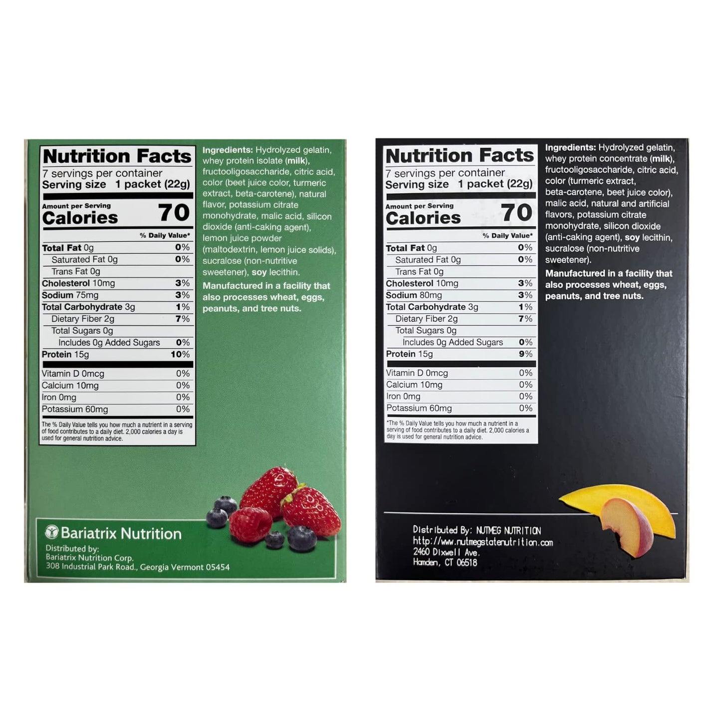 PROTIFIT - High Protein Berry Blast & Peach Mango Fruit Drink 2 Pack, 15g Protein, Low Calorie, Sugar Free, Ideal Protein Compatible, 7 Servings Per Box, (2 Pack)