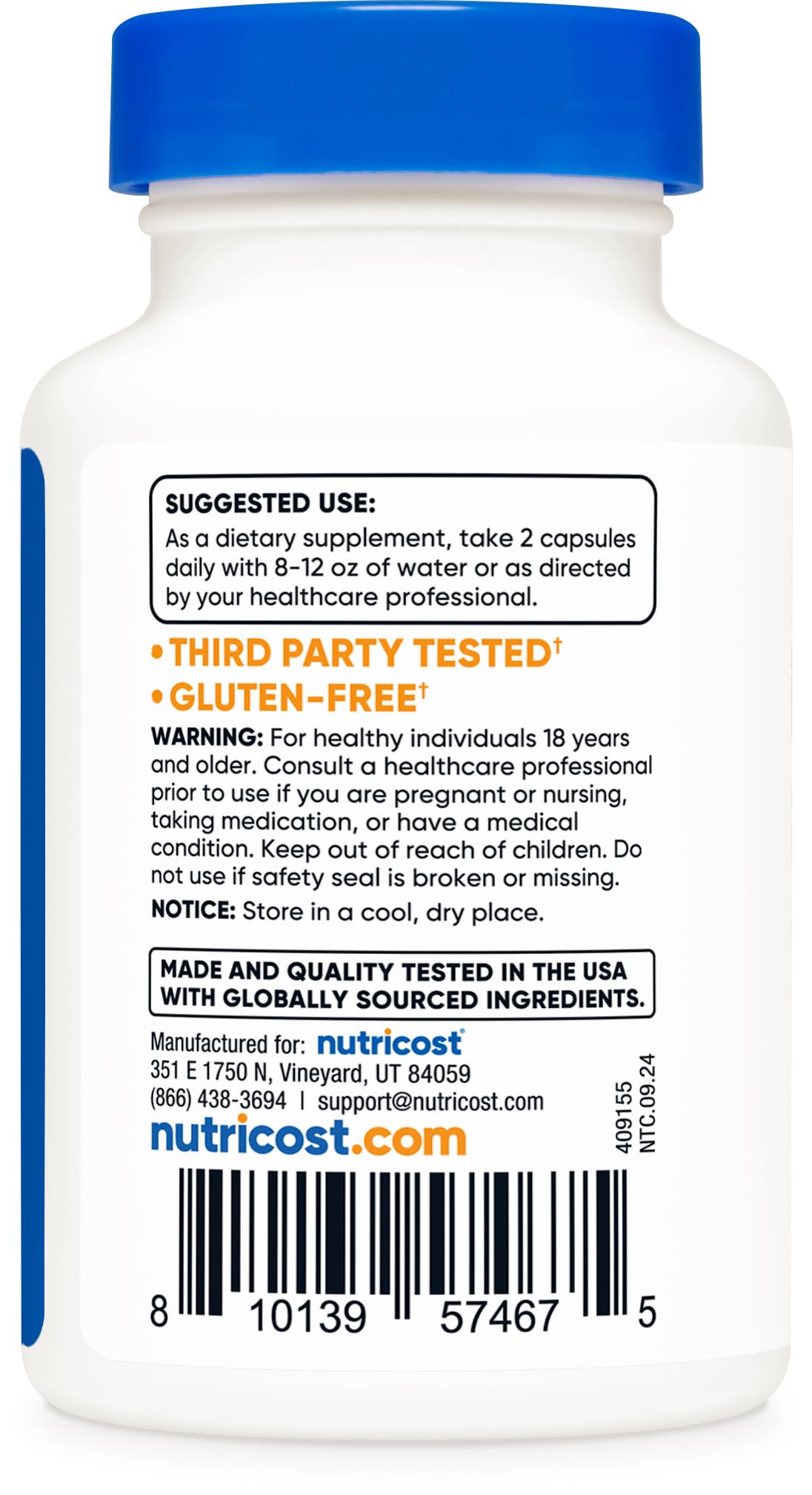 Nutricost Liposomal Glutathione Supplement 60 Capsules, 720 mg Per Serving - Vegan, GMO-Free, 30 Servings