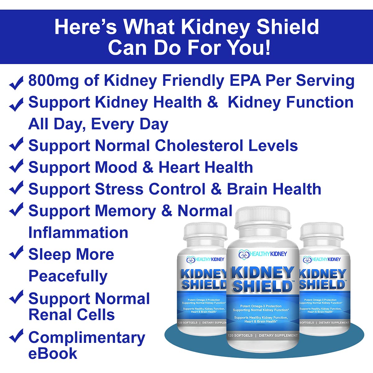 Kidney Restore & Kidney Shield 2-Pack Bundle for Kidney Cleanse, Support Kidney Function, Renal Health and More