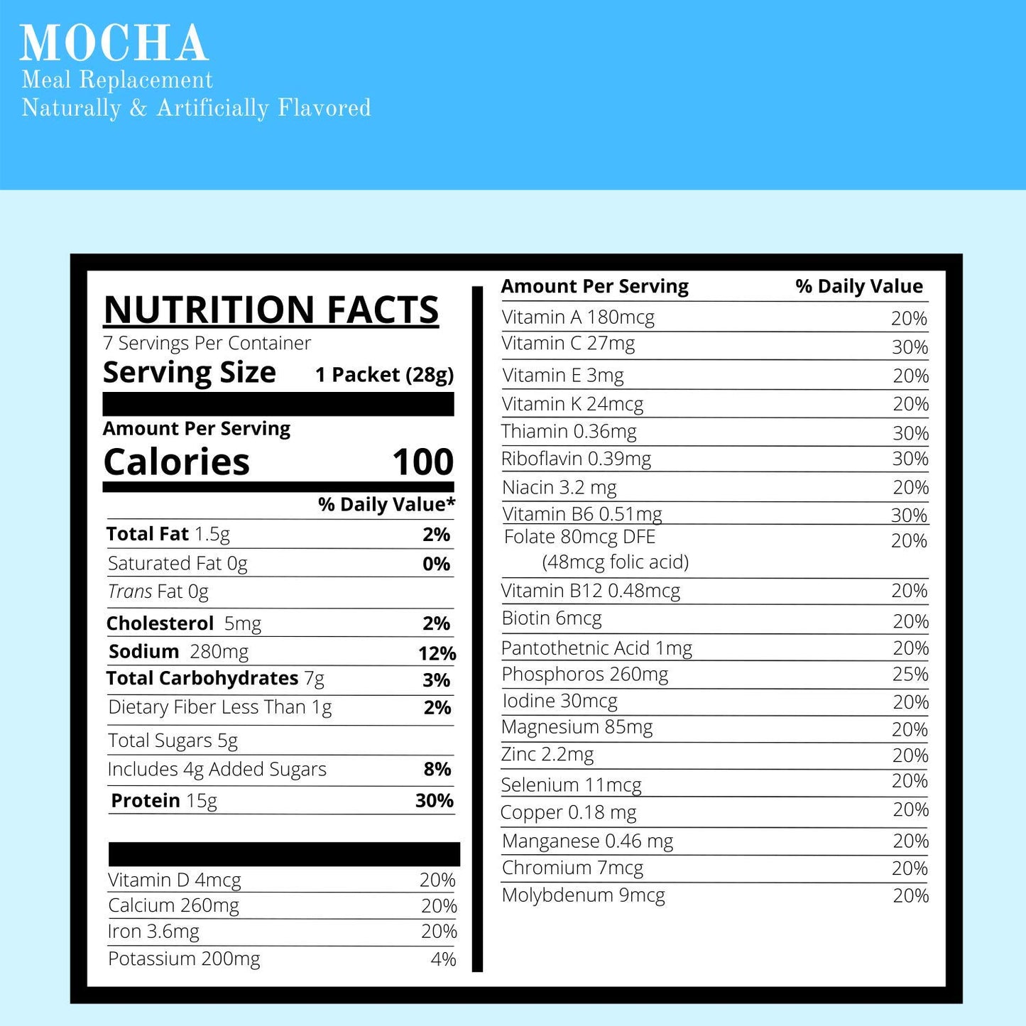 Mocha 100 Calorie, 15 Grams of Protein Meal Replacement by Diet Protein to Go