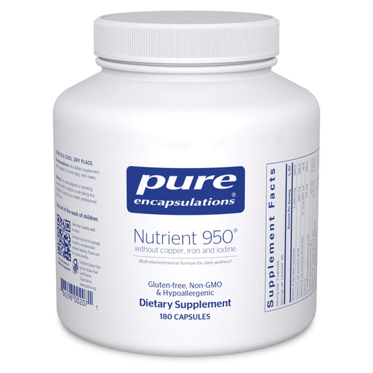 Pure Encapsulations Nutrient 950 Without Copper, Iron, & Iodine | Antioxidant Multivitamin and Mineral Supplement to Support Optimal Health and Physiological Functions* | 180 Capsules