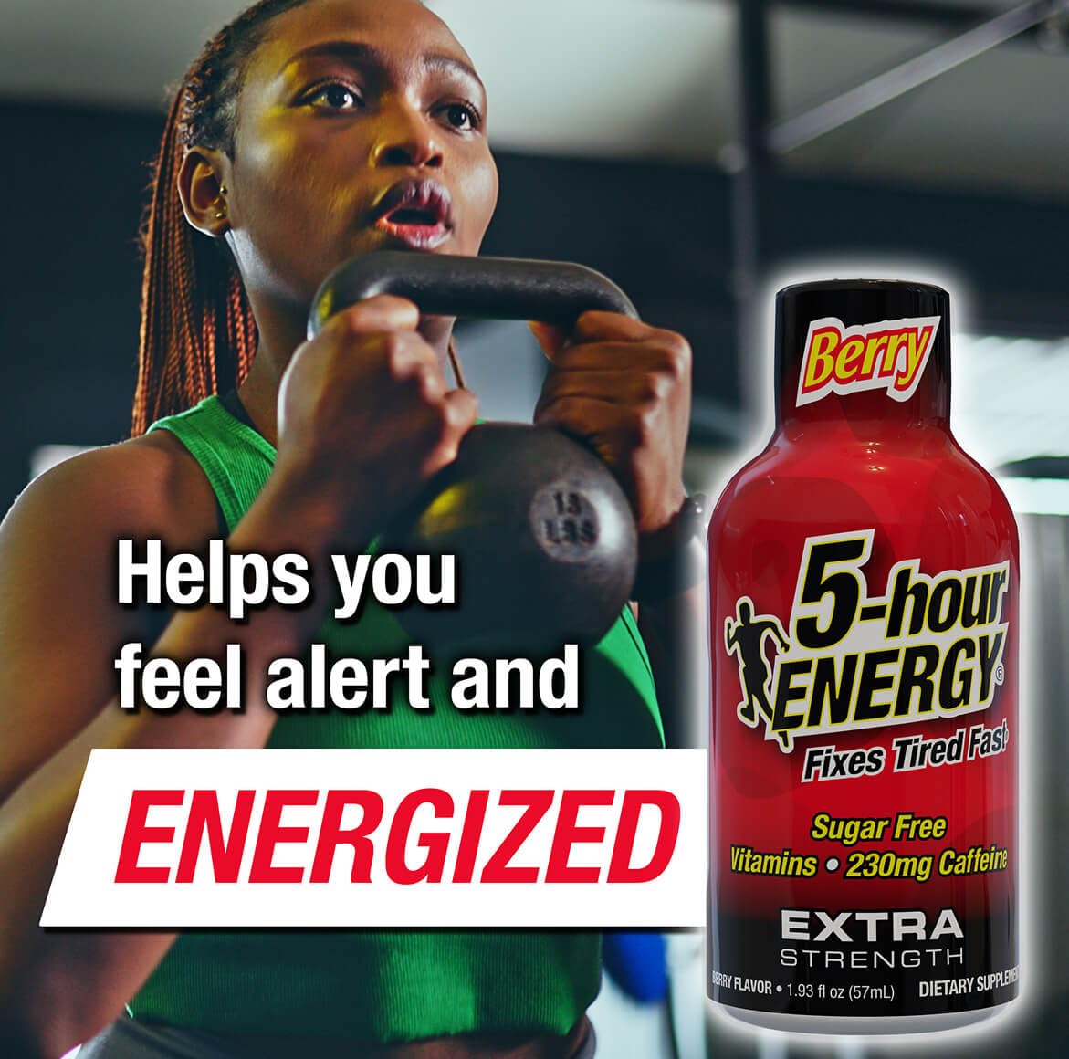 5-hour ENERGY Shots Extra Strength, Berry Flavor | 1.93 oz. 30 Count | Sugar Free, Zero Calories | Amino Acids and Essential B Vitamins | Dietary Supplement | Feel Alert and Energized