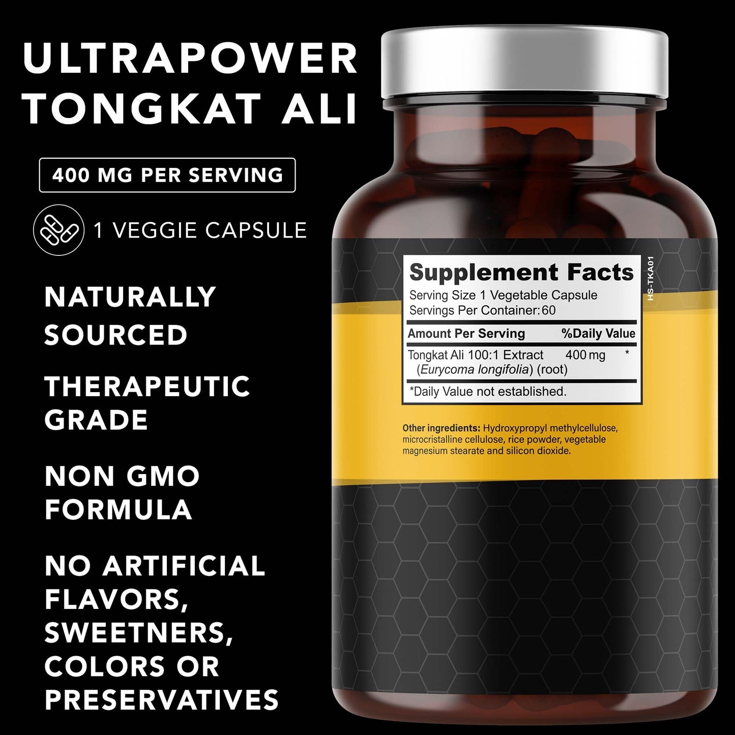 PLANT.O NUTRITION Tongkat Ali Ultrapower - Longjack Extract Supplement for Stamina, Strength, Endurance, Lean Muscle Growth & Recovery - Men's Pre Workout Supplement 60 Capsules Non GMO