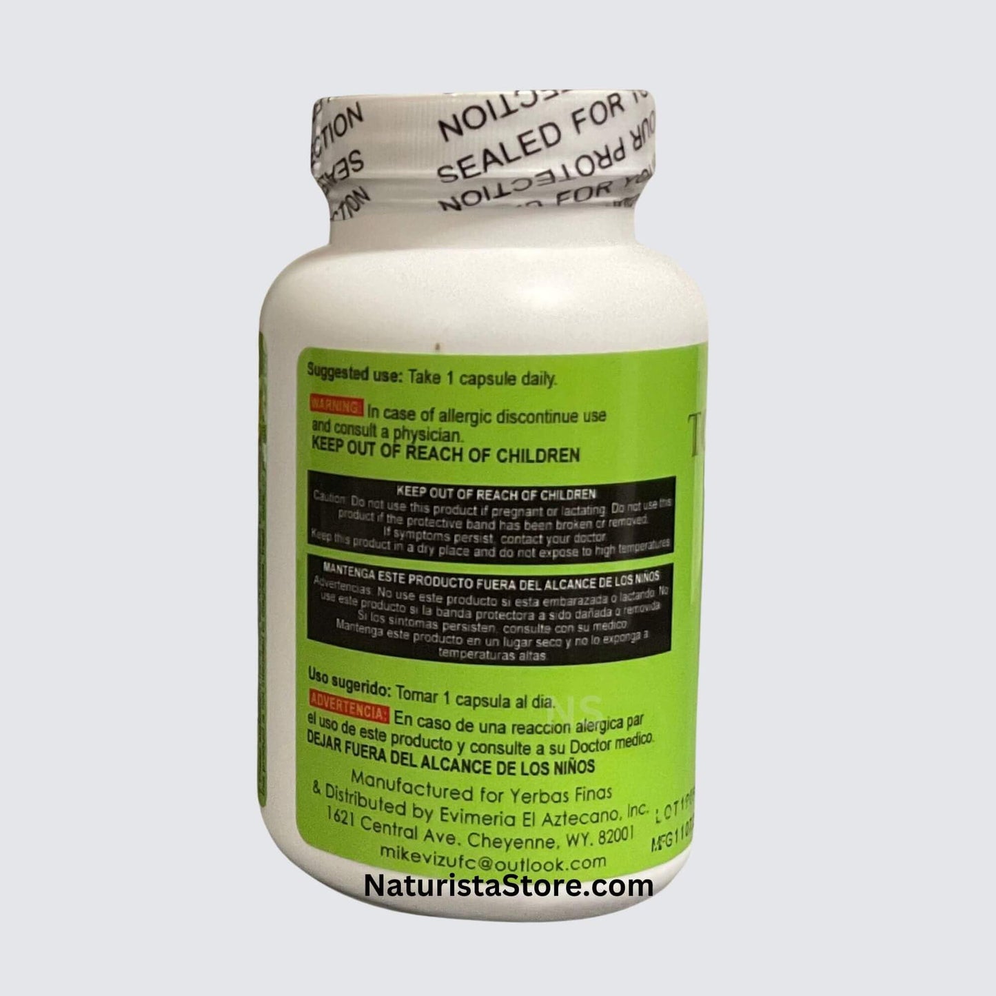 Yerbas Finas Total Cleanse Detox 90 Capsules
