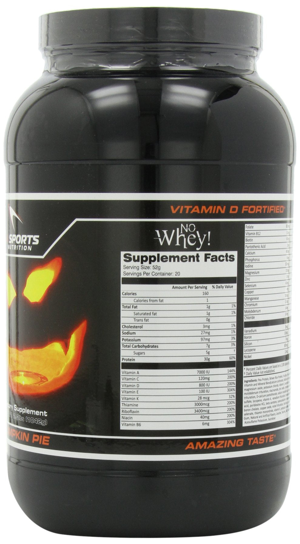 AI Sports Nutrition No Whey Pumpkin PRTN Diet Supplements, 2.3 Pound