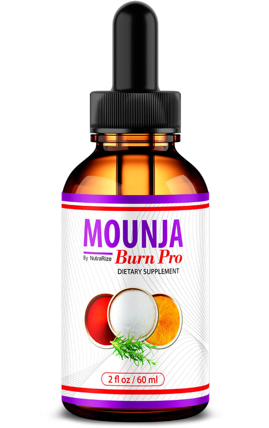 NutraRize Mounja Burn Pro Drops - Official Mounja Tea Drops, MounjaBurn Pro Liquid Drop Supplement, 1 Bottle of Premium Mounja Burn Pro Gotas for 30 Days - (30 Servings)