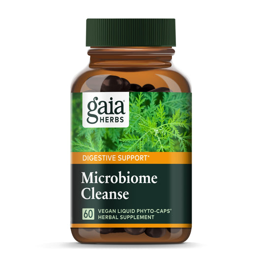 Gaia Herbs Microbiome Cleanse - with Black Walnut, Sweet Wormwood, Oregano & Peppermint - Helps Balance The GI Tract While Supporting Digestive Health - 60 Vegan Liquid Phyto-Capsules (30-Day Supply)