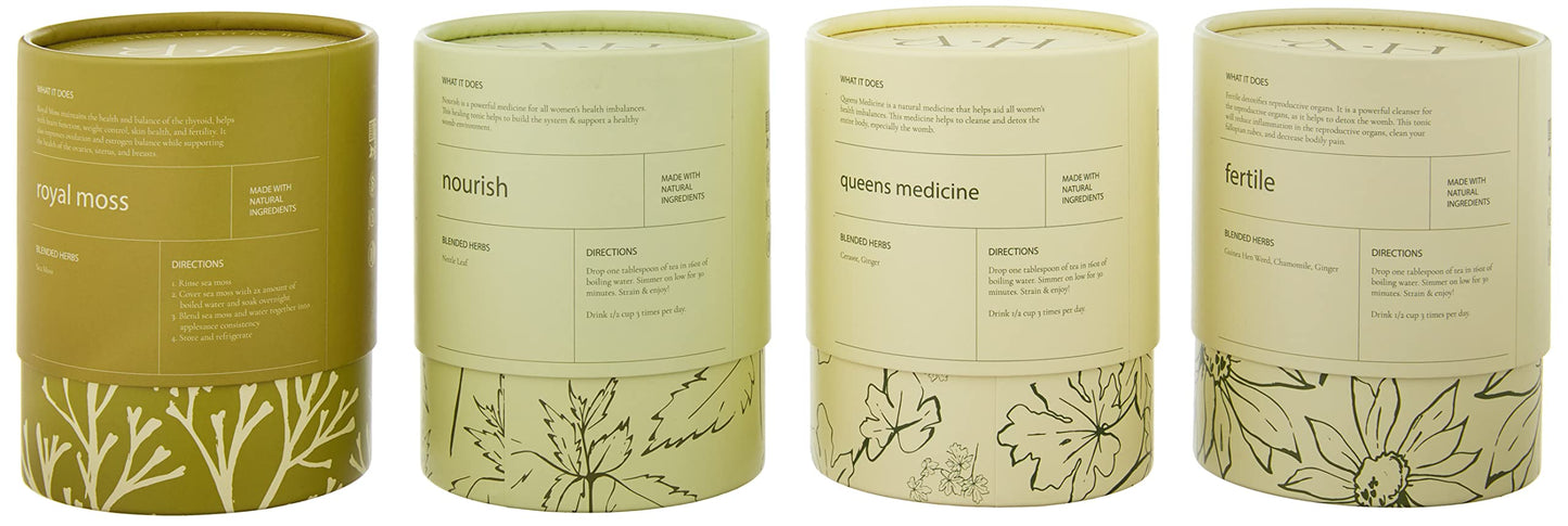 Ancient Healing Teas | Fertility Cleanse | Loose Leaf Tea Blends for Fertility | Improves Your Ovulation and Estrogen Balance | 32 oz. | 4 ct.