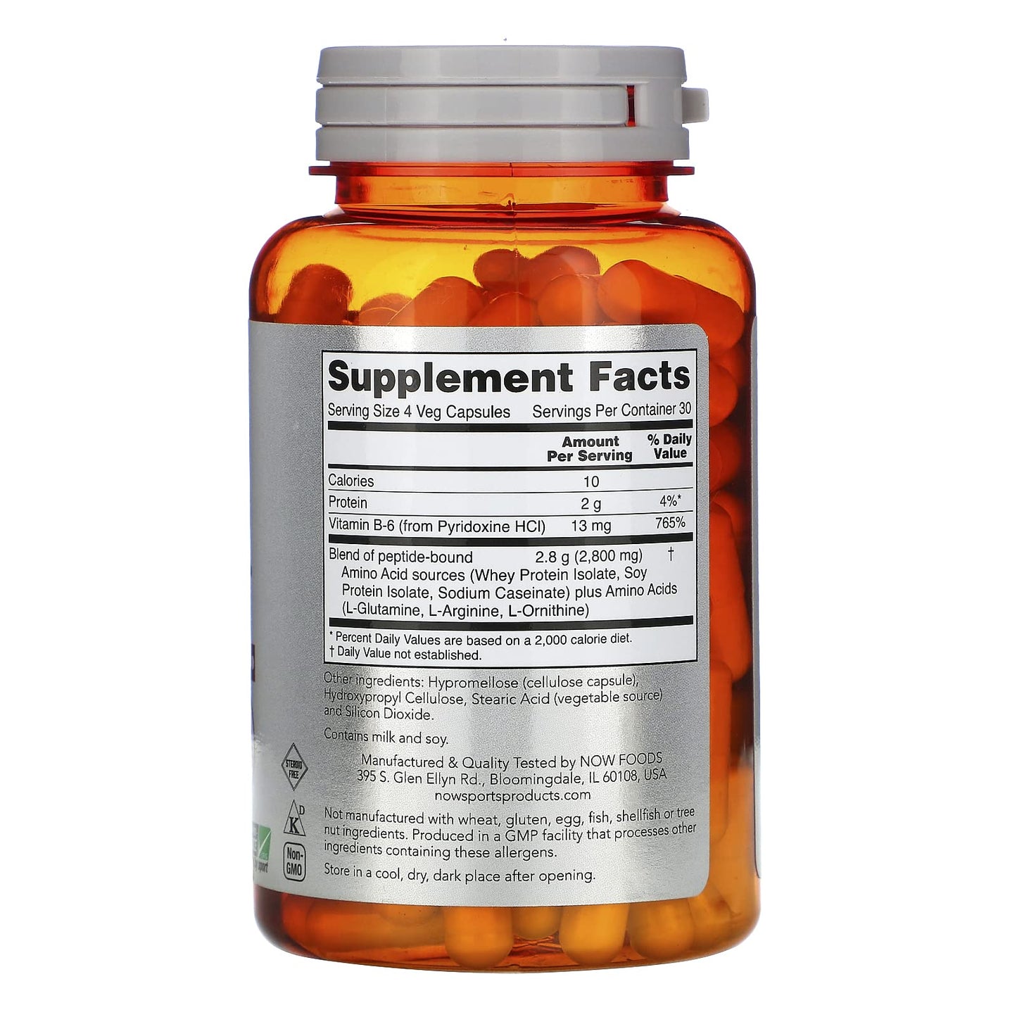 NOW Foods Sports, Amino Complete, Amino Acids, 120 Veg Capsules