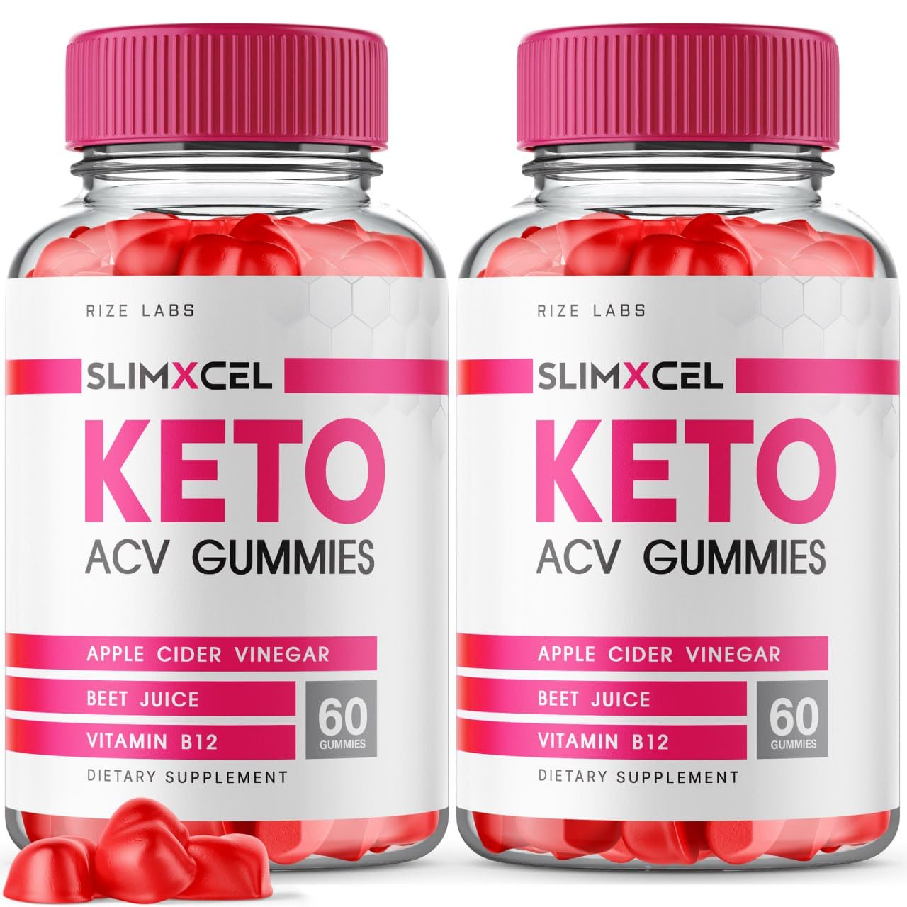 rize labs - Slimxcel Keto ACV Gummies for Advanced Weight Loss - Keto + ACV Slim X Cell Belly Fat Diet Gummy (120 Gummies)