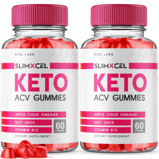 rize labs - Slimxcel Keto ACV Gummies for Advanced Weight Loss - Keto + ACV Slim X Cell Belly Fat Diet Gummy (120 Gummies)