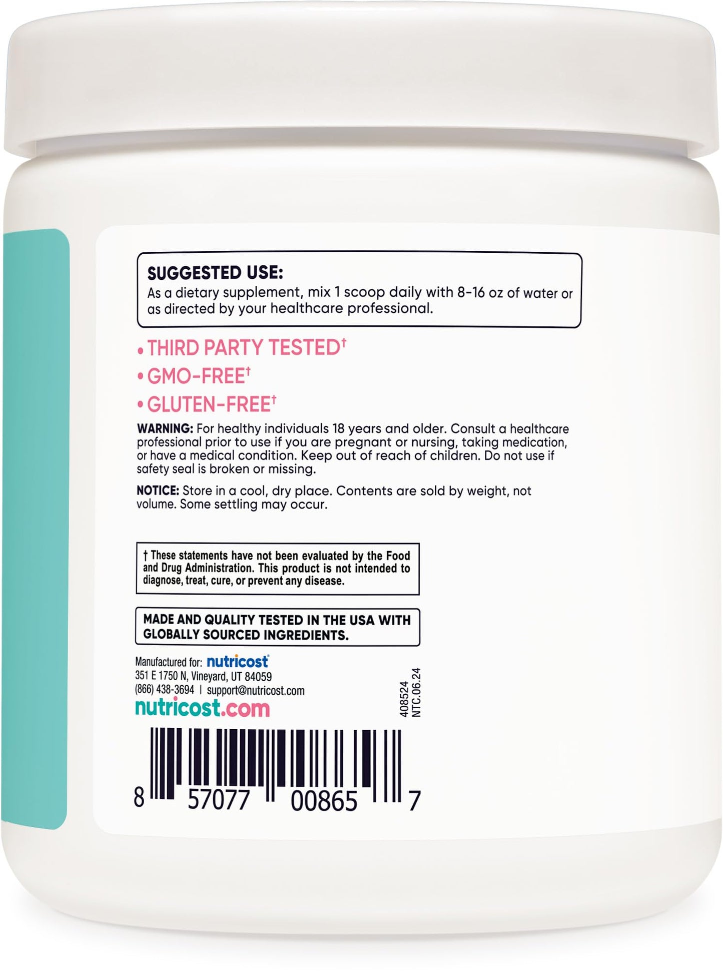 Nutricost BCAA for Women (Watermelon, 30 Servings) - Formulated Specifically for Women - Non-GMO and Gluten-Free