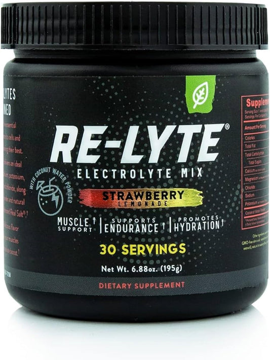 Re-lyte Electrolyte Drink Mix Strawberry Lemonade 30 Servings 6.70 oz.