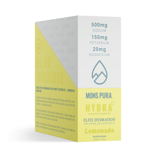 Mons Pura Hydra Lemonade Electrolyte Drink Mix  30 Count