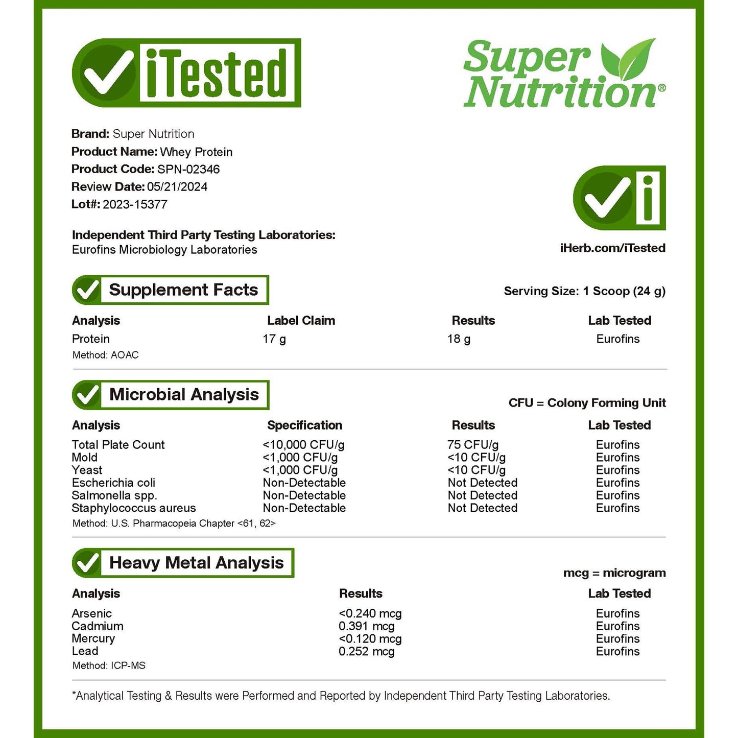 Super Nutrition Ultra Filtered Whey Protein Powder, Non-GMO, RBST Free, Chocolate, 2 lb (908 g)