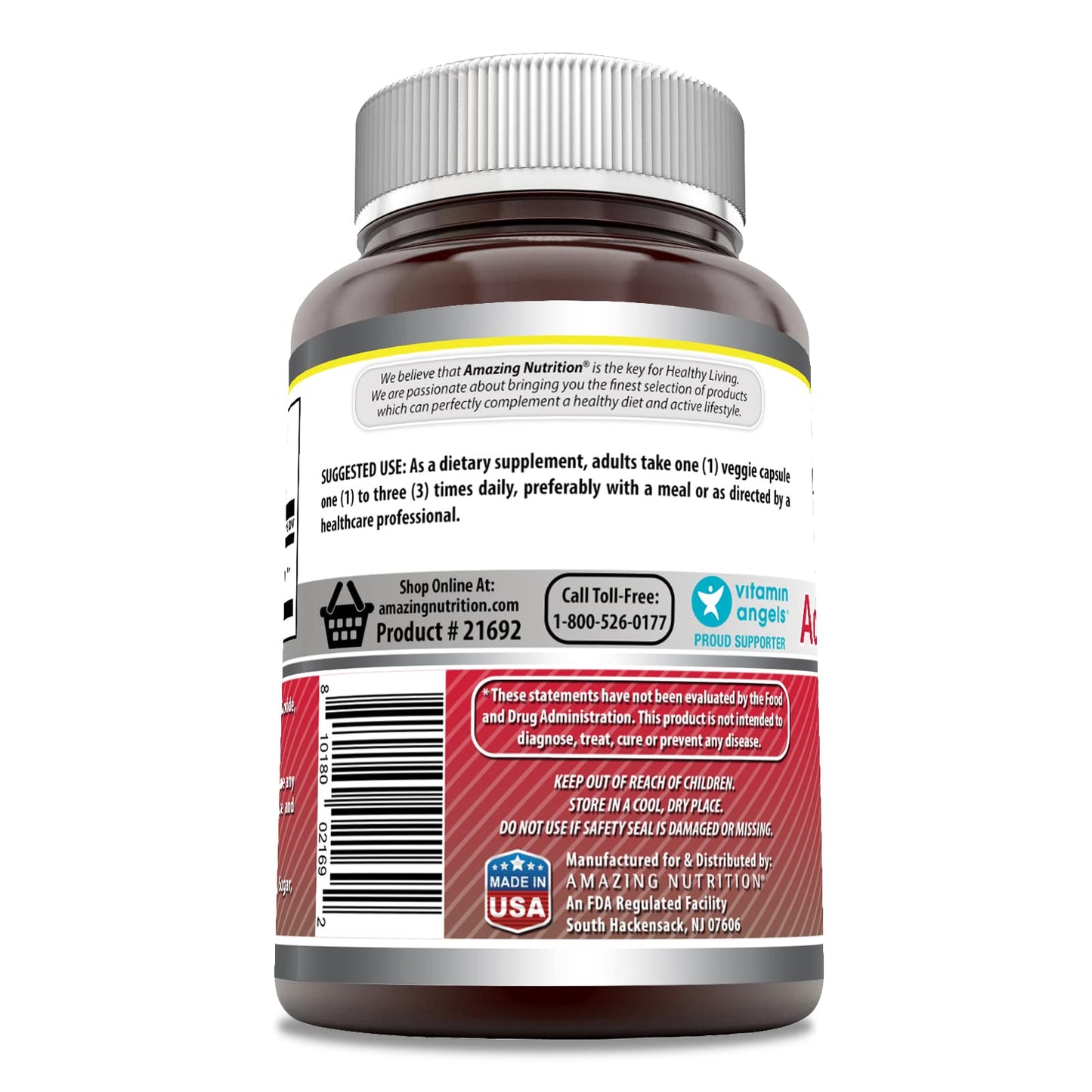 Amazing Formulas Acetyl L-Carnitine Hcl Supplement | 500 Mg Per Serving | 120 Veggie Capsules Supplement | Non-GMO | Gluten Free | Made in USA