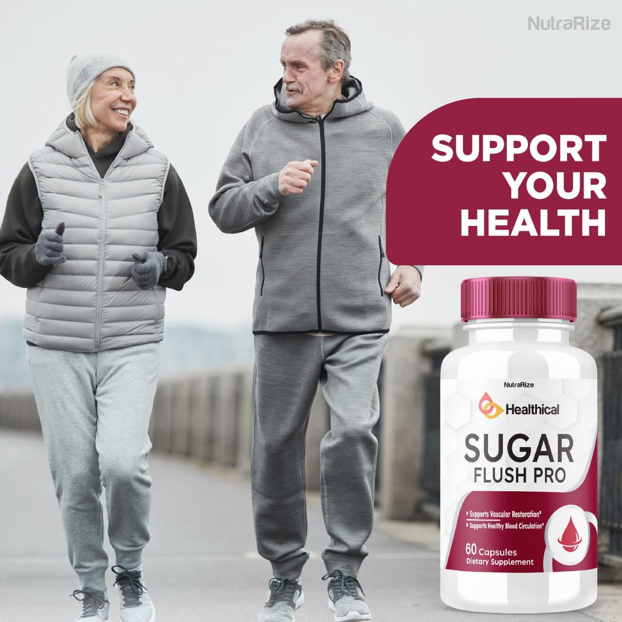 Sugar Flush Pro - Sugar Flush Pro to Maintain Stable Healthy Levels, All-Natural Blood Dietary Supplement, Sugar Flush Pro Advanced Formula for Optimal Health, Sugar Flush Pro Reviews (60 Capsules)
