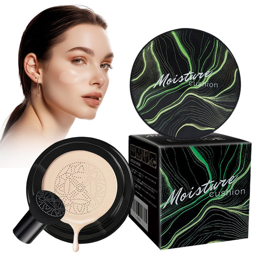 Honey And Pine Makeup, Air Cushion CC Cream, Honey and Pine Moisture Concealer Foundation, Honey And Pine Moisture Cushion, Lightweight and long-lasting (Ivory)