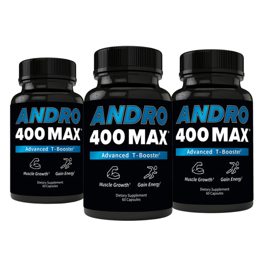 Andro400 T Booster Supplement (3 Pack, Andro Max)