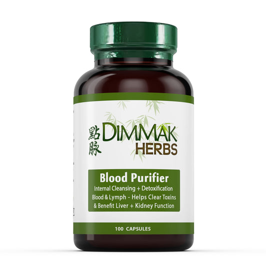 Dimmak Herbs Certified Organic Blood Purifier for Internal Cleansing & Detoxification + Benefits Liver and Kidney Function | Lab Tested Herbal Supplement 100 Capsules