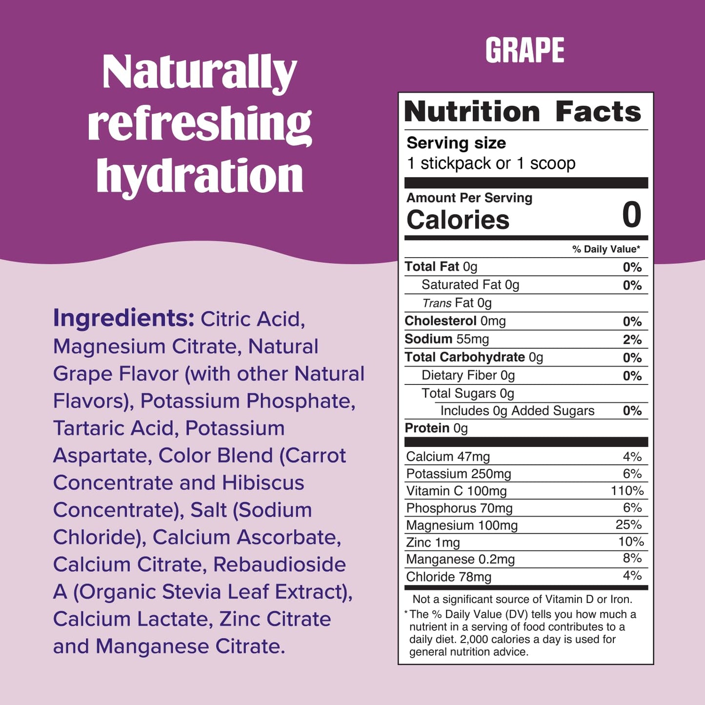 Ultima Replenisher Daily Electrolyte Powder Drink Mix - Grape, 90 Servings - Hydration Powder with 6 Key Electrolytes and Trace Minerals - Keto Friendly, Vegan, Non-GMO and Sugar-Free