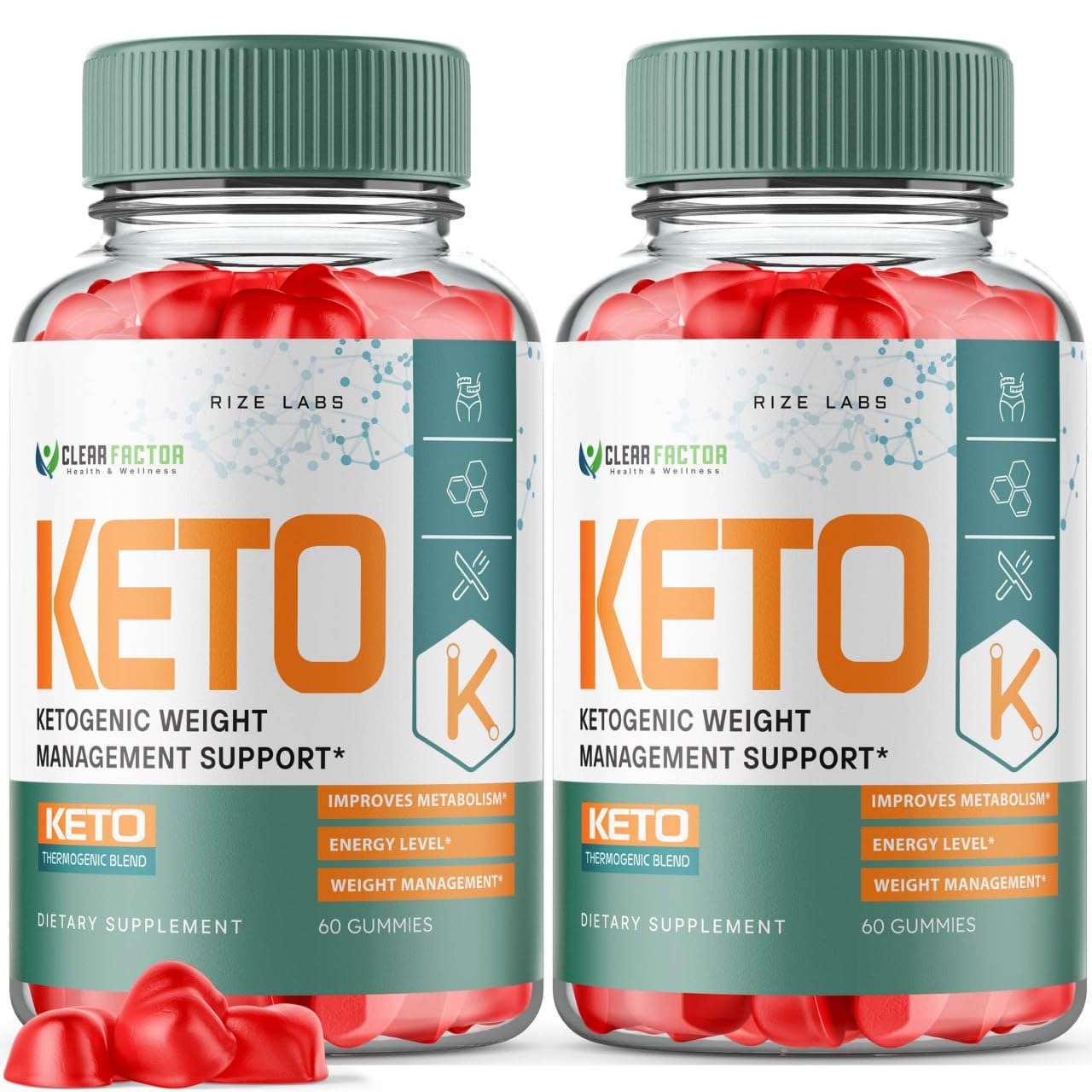 (2 Pack) Clear Factor Keto ACV Gummies - Clear Factor for Advanced Weight Loss, Keto + ACV Gummy, Clear Factor Maximum Strength Supplement, ClearFactor Gummies Reviews (120 Gummies)