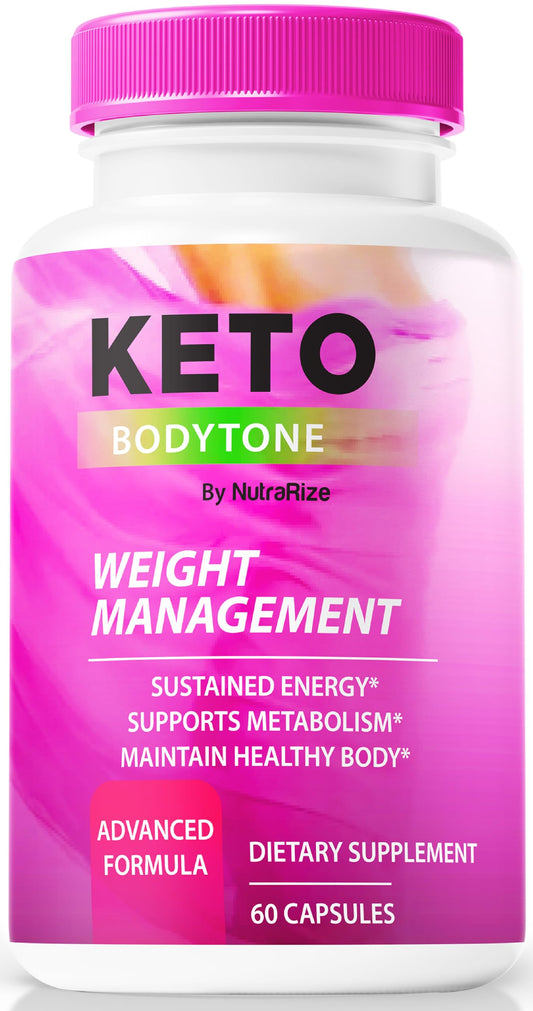 Keto Body Tone Capsules, Official Keto BodyTone Advance Weight Loss, Premium Keto Formula to Support Active Lifestyle, All Natural Keto Pills, Body Tone Keto Fitness Review (60 Capsules)