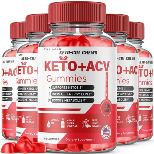 (5 Pack) Keto-Cut Chews ACV Gummies - Keto-Cut Chews Premium Keto ACV for Advanced Weight Loss, Keto + ACV Gummy, Keto Cut Chews Maximum Strength Supplement, KetoCut Chews Reviews (300 Gummies)