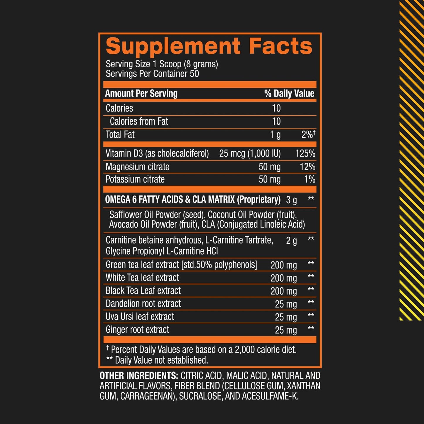 BPI Sports CLA + Carnitine Shredded Supports Lean Muscle & Promotes Fat Loss - Tropical Mango (14.1 oz. / 50 Servings)
