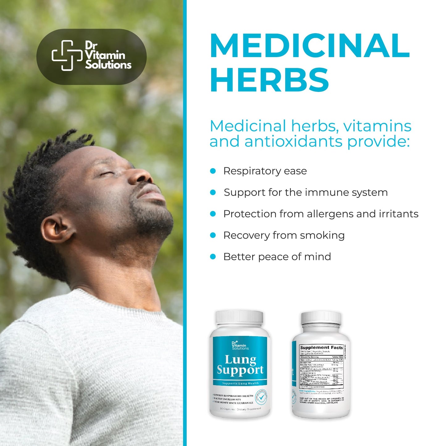 Lung Revive: Advanced Respiratory Support with Butterbur, Quercetin, & Vitamin C - Enhanced Breathing & Lung Detox Formula, Doctor-Developed, 30 Caps (1-Month Supply) (1 Bottle, 30 Capsules)
