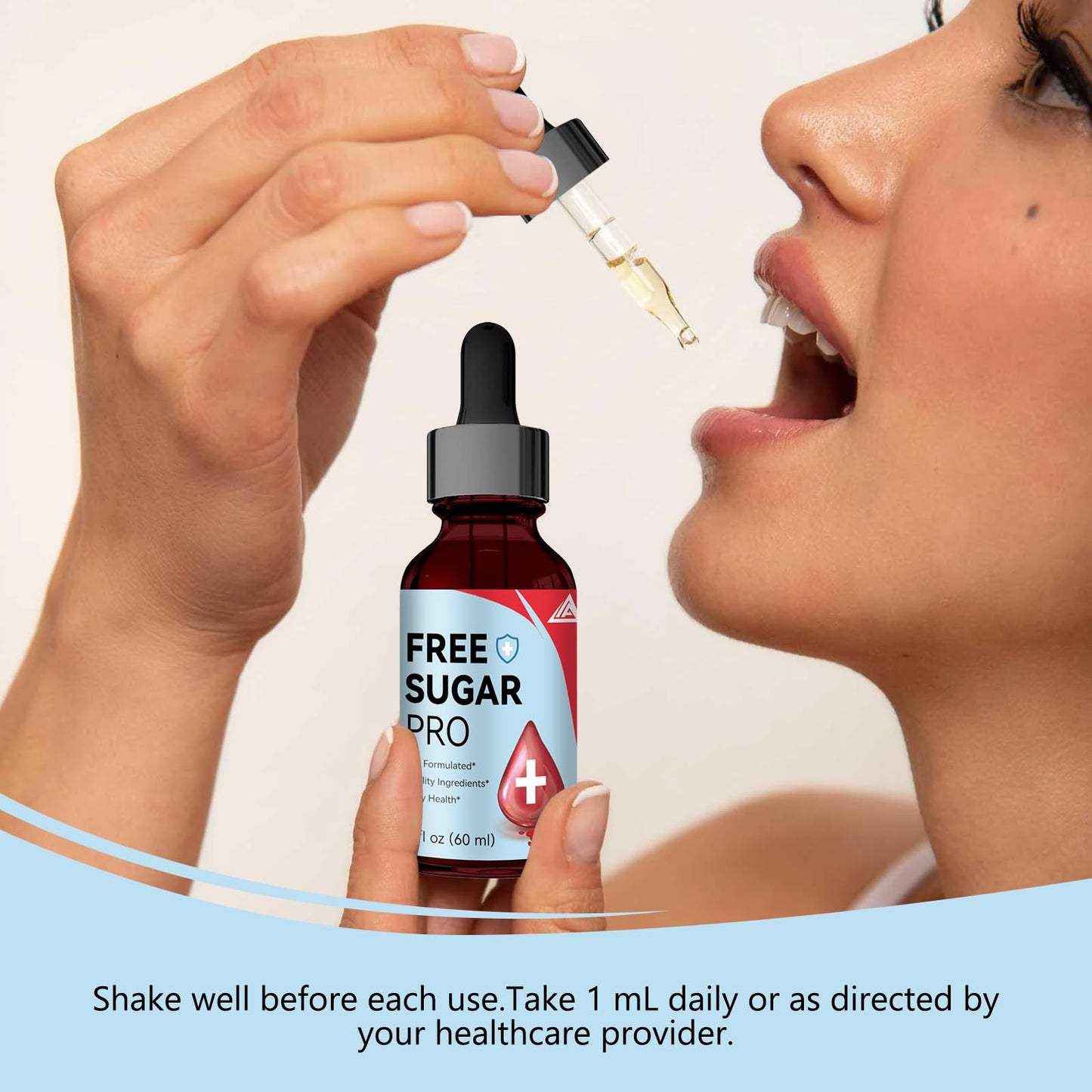 Free Sugar Pro Drops, Free Sugar Pro Liquid Drops, Health Support Supplement Men and Women, New Advanced Formula (60ml/2oz) (2)