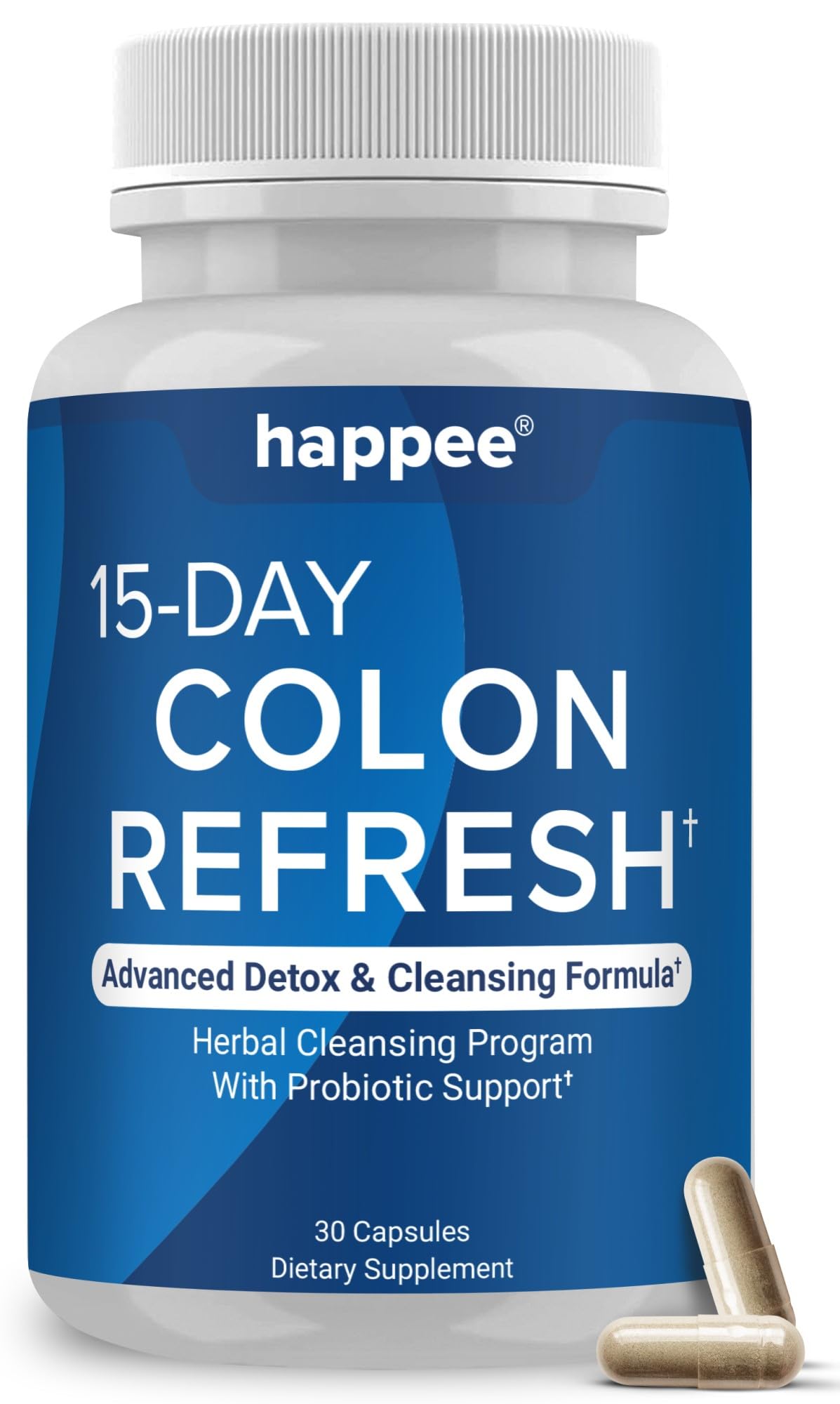 Colon Cleanse Pills - 15-Day Herbal Formula with Probiotics for Digestion, Bloating & Energy - Natural Cleanser for Women & Men - 30 Capsules