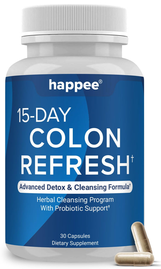 Colon Cleanse Pills - 15-Day Herbal Formula with Probiotics for Digestion, Bloating & Energy - Natural Cleanser for Women & Men - 30 Capsules