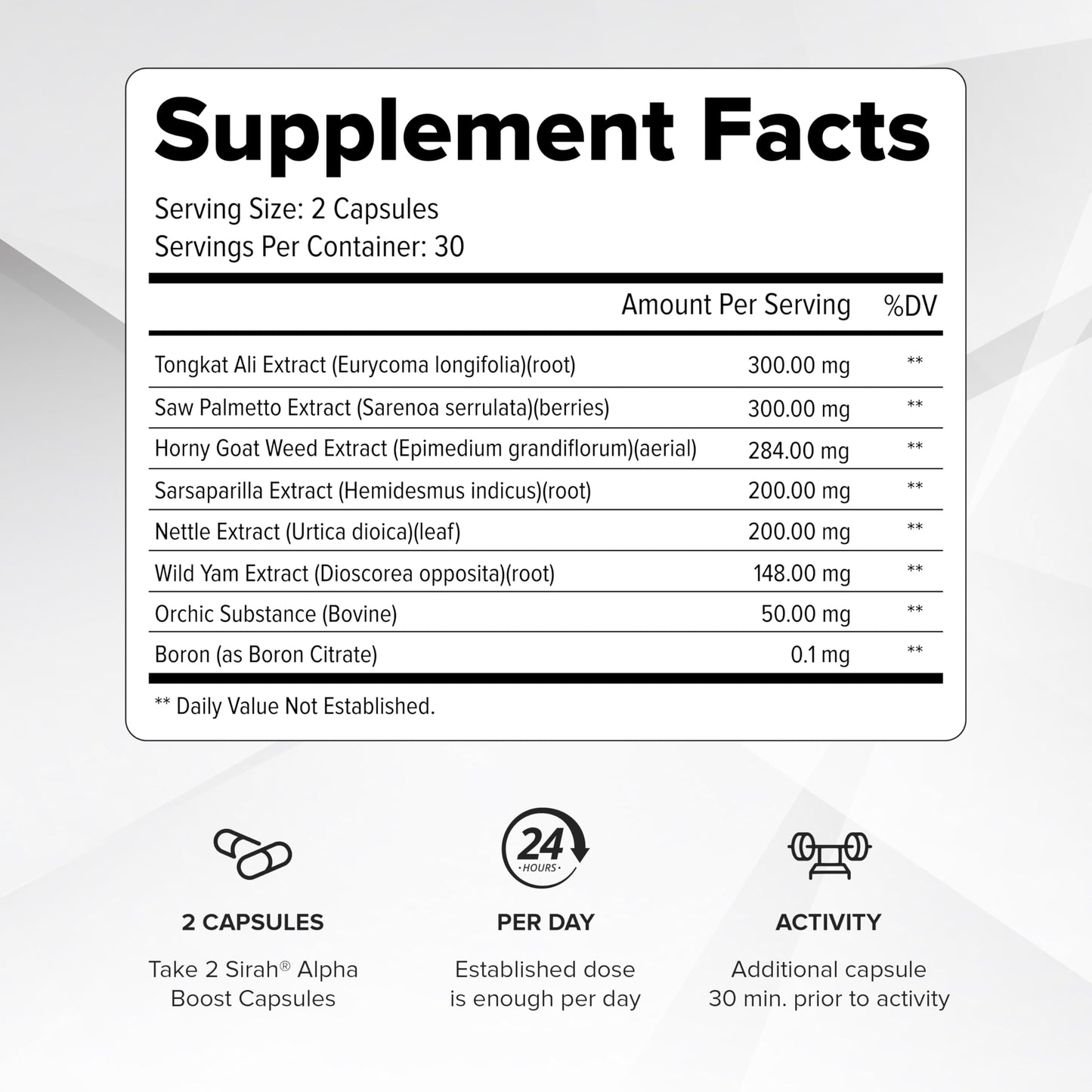 Testosterone Booster for Men - Male Enhancing Supplement - Test Booster for Endurance, Drive, Stamina, Strength, Size, Libido & Lean Muscle Growth - Supports Healthy Blood Circulation - 120 Pills