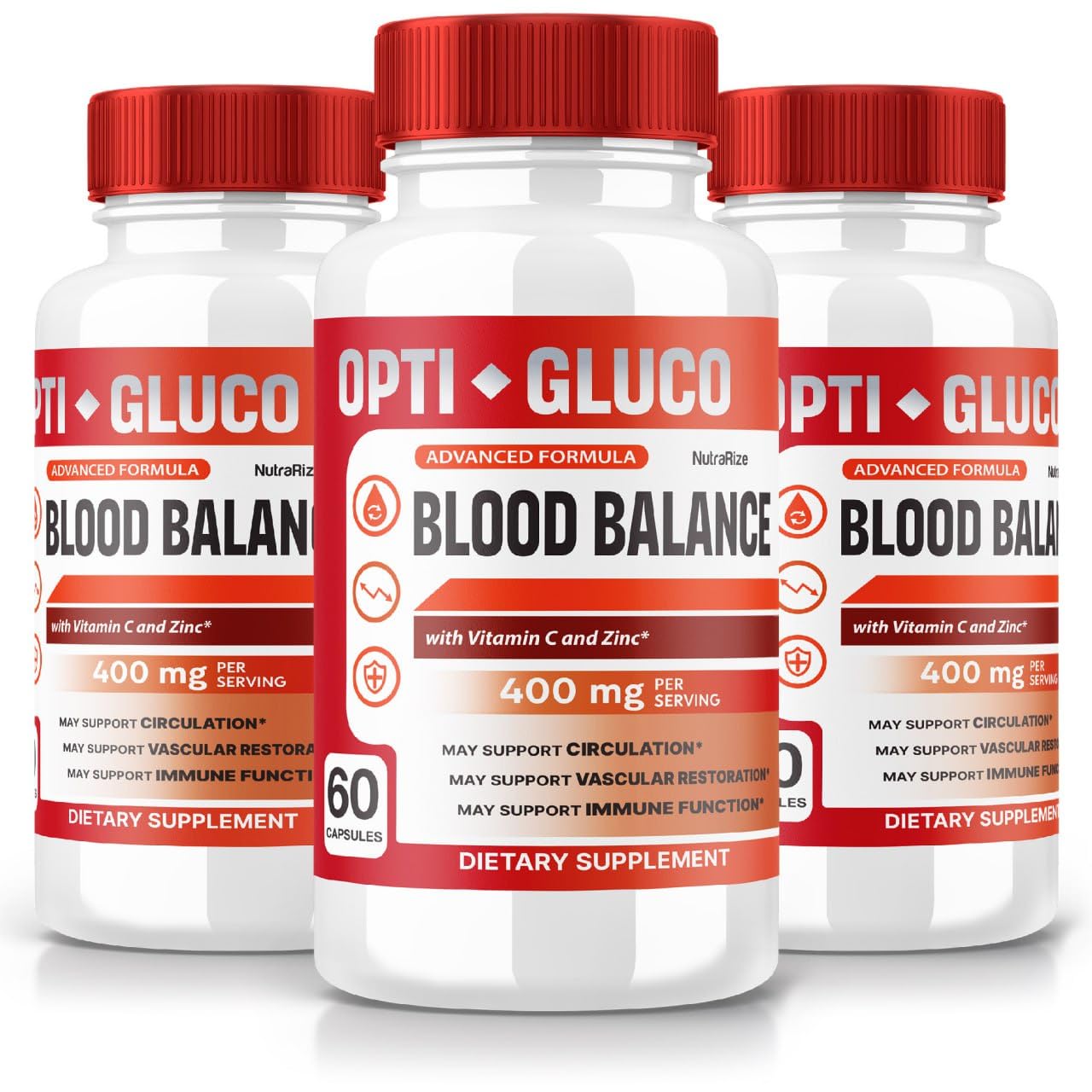 (3 Pack) Opti Gluco - Opti Gluco Capsules to Maintain Stable Healthy Levels, All-Natural Blood Dietary Supplement, Opti Gluco Advanced Formula for Optimal Health, OptiGluco Reviews (180 Capsules)