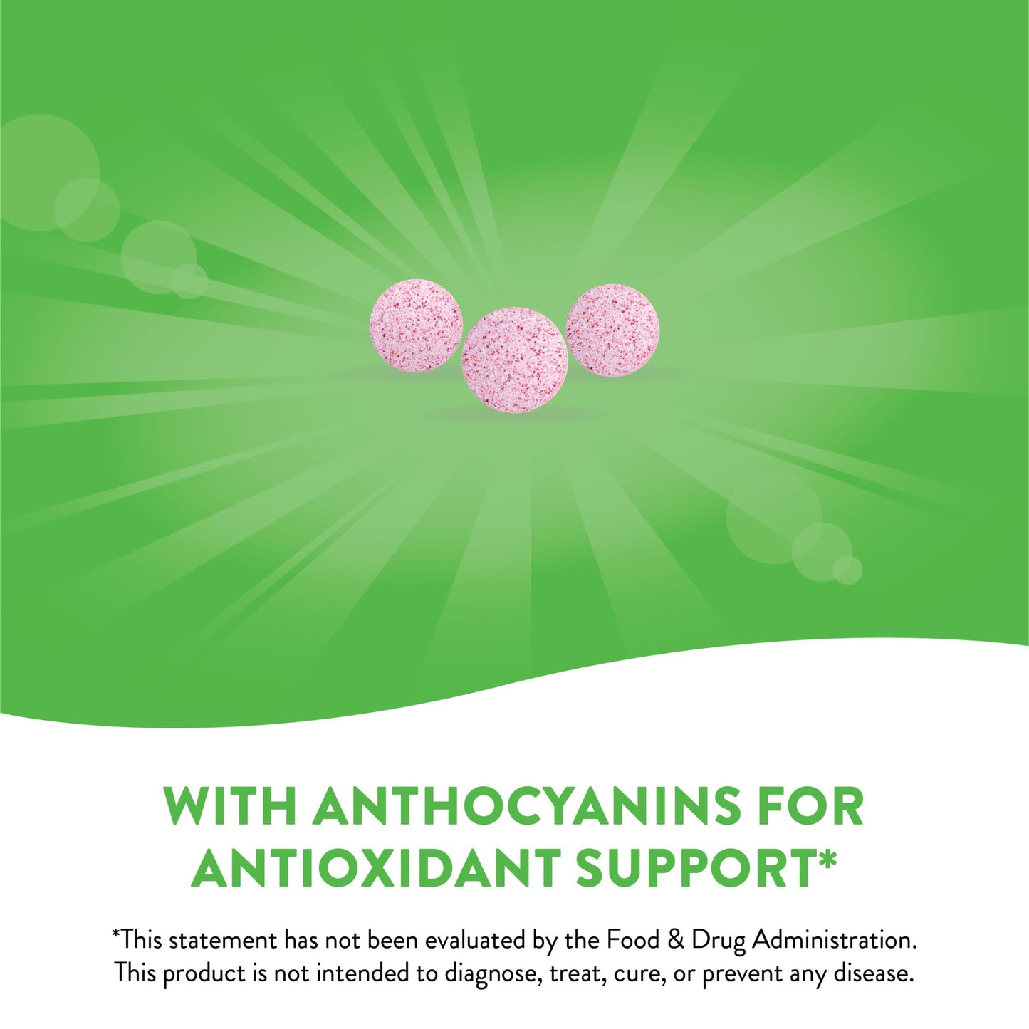 Nature's Way Tart Cherry Ultra Chewables, Supports Antioxidant Pathways* with Anthocyanins, 1,200 mg Potency per 3-tablet Serving, Cherry Flavored, Gluten Free, Vegan, 90 Count (Packaging May Vary)