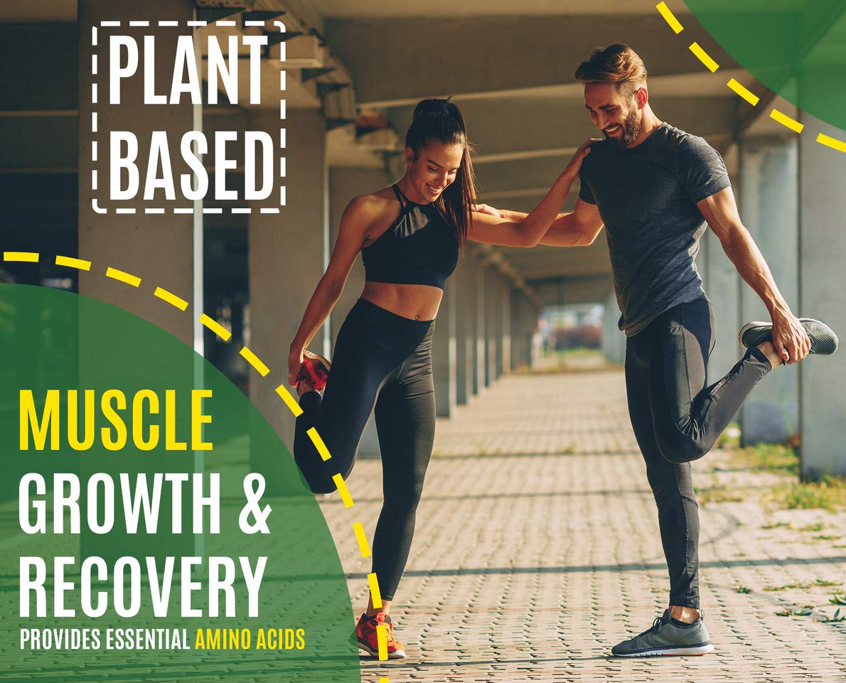 VUNNEX Plant Based - 100% Pure Organic Hydrolyzed Pea Protein Powder - Canada Grown Yellow Pea, Vegan Natural Unflavored, Dairy Free, Gluten Free, Soy Free, Sugar Free, Non-GMO with BCAA 2.62lb