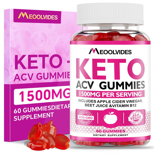 FraFr.gancia Keto ACV Gummies - Apple Cider Vinegar with B6 & B12, Vegan, Gelatin-Free, Keto Support, Detox Cleanse, Non-GMO, for Men & Women, 60 Count