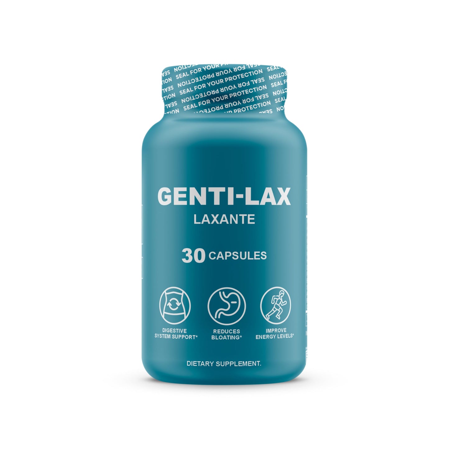 Genti-Lax Laxative - Gentle Digestive Support with 30 Capsules - Reduces Bloating, Improves Energy, and Promotes Regularity - Dietary Supplement
