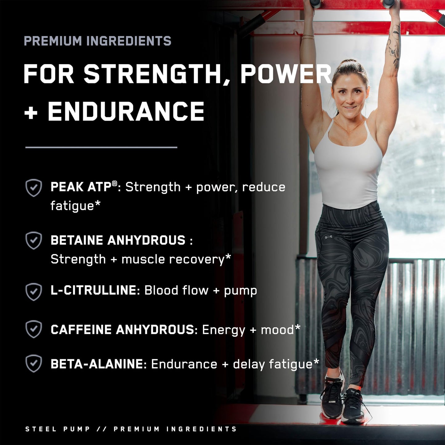 SteelFit Steel Pump | Advanced Pre Workout Powder & Nitric Oxide Supplement | Watermelon Lemonade, 30 Servings | for Muscle Building & Recovery | Made with Peak ATP, Ashwagandha, & Electrolytes