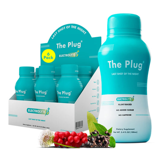 The Plug Liver Cleanse Detox & Repair Drink - Plant Based Herbal Electrolyte Drink for Liver Support & Health, Bloating Relief, Restore Antioxidants & Minerals | Liver Complex Energy Drink (6-Pack)