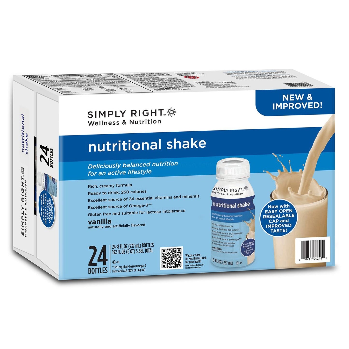 Simply Right Nutritional Vanilla Shake (8 oz., 24 ct.)