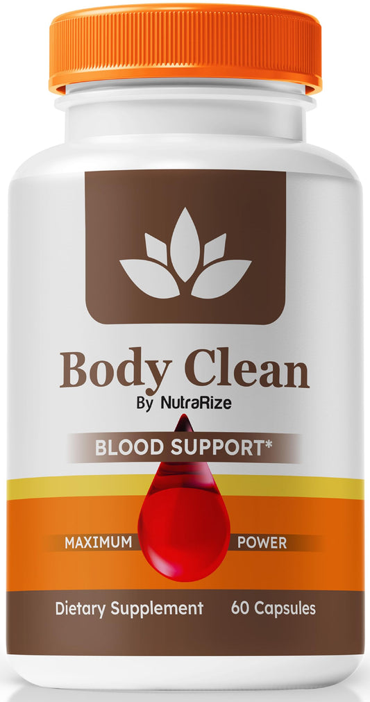 NutraRize Body Clean Pills - Official BodyClean Capsules, Supports Body Detox, Health, and Overall Circulation, All Natural Ingredients, Body Cleanse Glyco Optimizer Complex (60 Capsules)