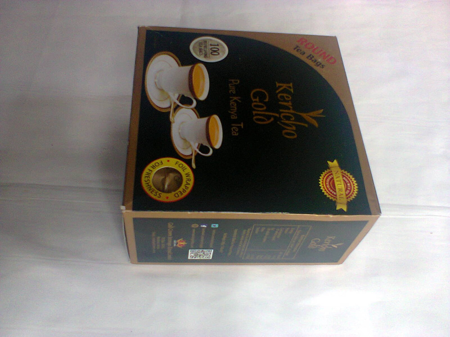 Kenya Teakericho Gold Natural Round Tea Bags100 Round Tea Bagsfoil Wrapped