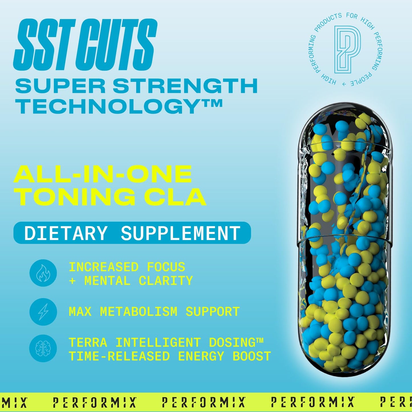 PERFORMIX - SST Cuts - Thermogenic with CLA - Energy, Focus & Mood - Metabolism Support - Hunger Control - Nootropic - Pre Workout - Men & Women - 160 Servings - 2 Pack