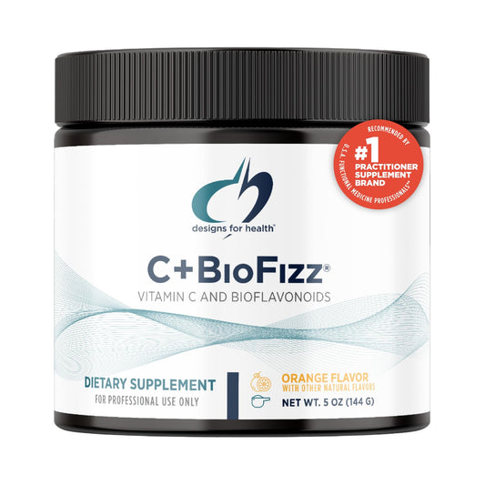 Designs for Health C+BioFizz Fizzy Vitamin C Drink Powder High Potency Vitamin C Powder with Bioflavonoids - Immune + Antioxidant Support Vitamin Powder Drink Mix - Vegan (36 Servings / 144g)