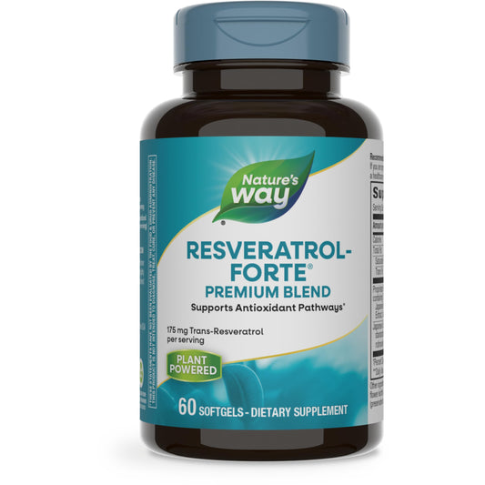 Nature's Way Resveratrol-Forte, Protects from Free Radicals*, 60 Softgels