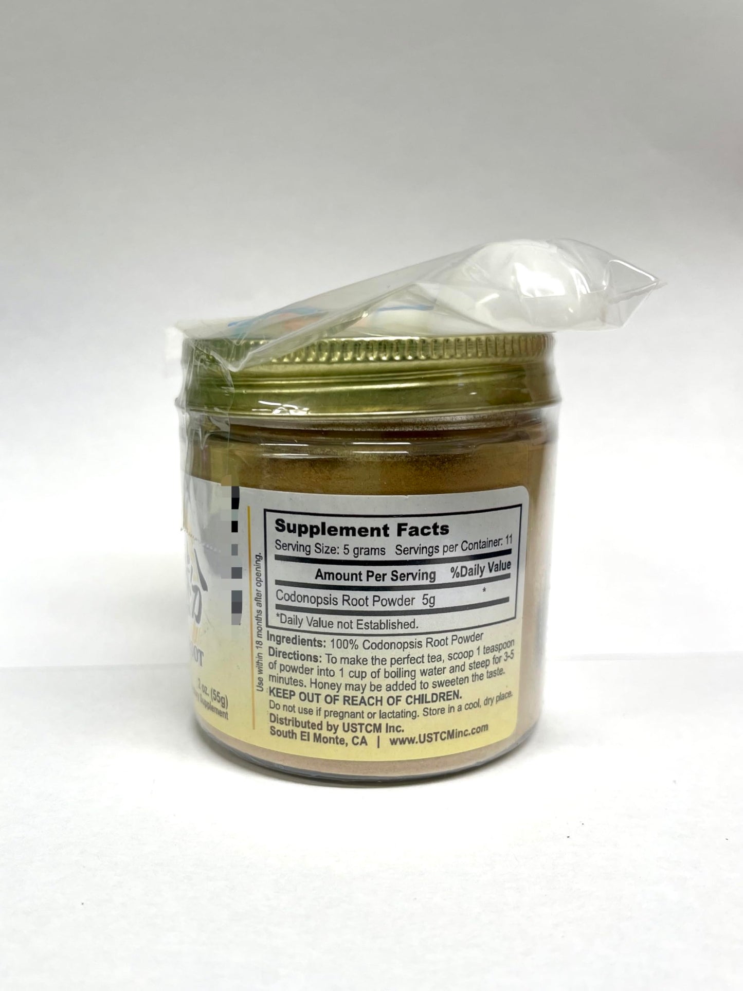 USTCM Codonopsis Root Powder Dang Shen Powder 党参粉 Fine Powder 120mesh (2oz)