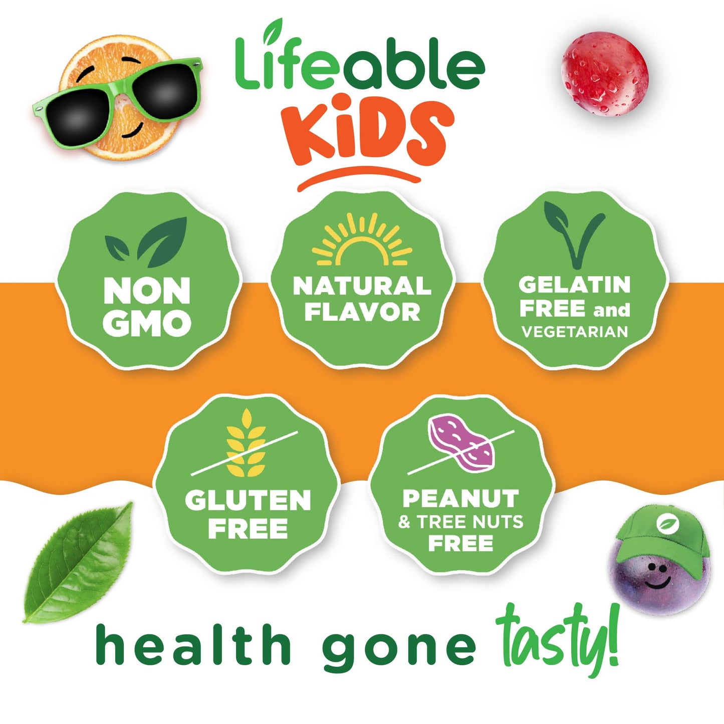 Lifeable Apple Cider Vinegar - for Kids - ACV with The Mother - 500 mg Gummies - Great Tasting Natural Flavor Vitamin Supplement - Gluten Free Vegetarian GMO-Free Chewable - for Children - 60 Gummies