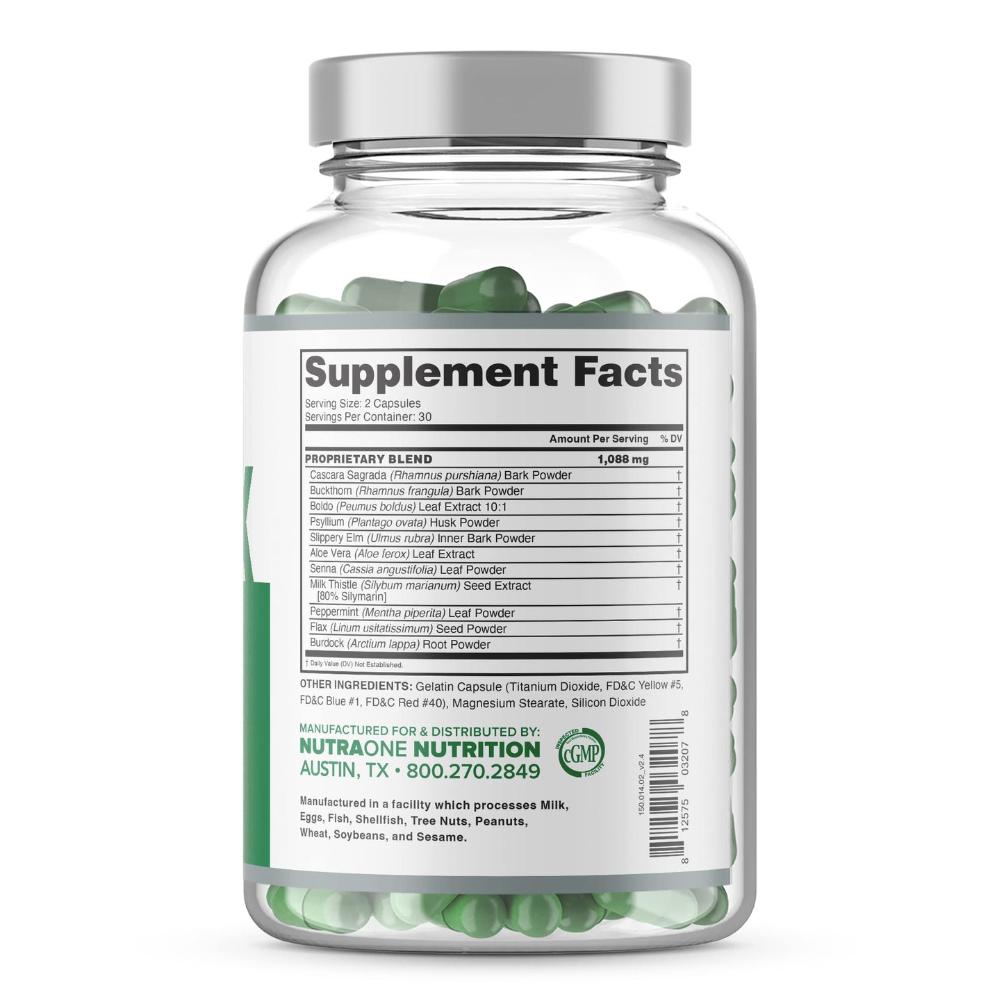 NutraOne DetoxOne 30 Day Extra Strength Detox Cleanse Supports Healthy Digestive Function And Weight Loss| Promotes Detoxification, Increases Energy & Improves Nutrient Absorption*